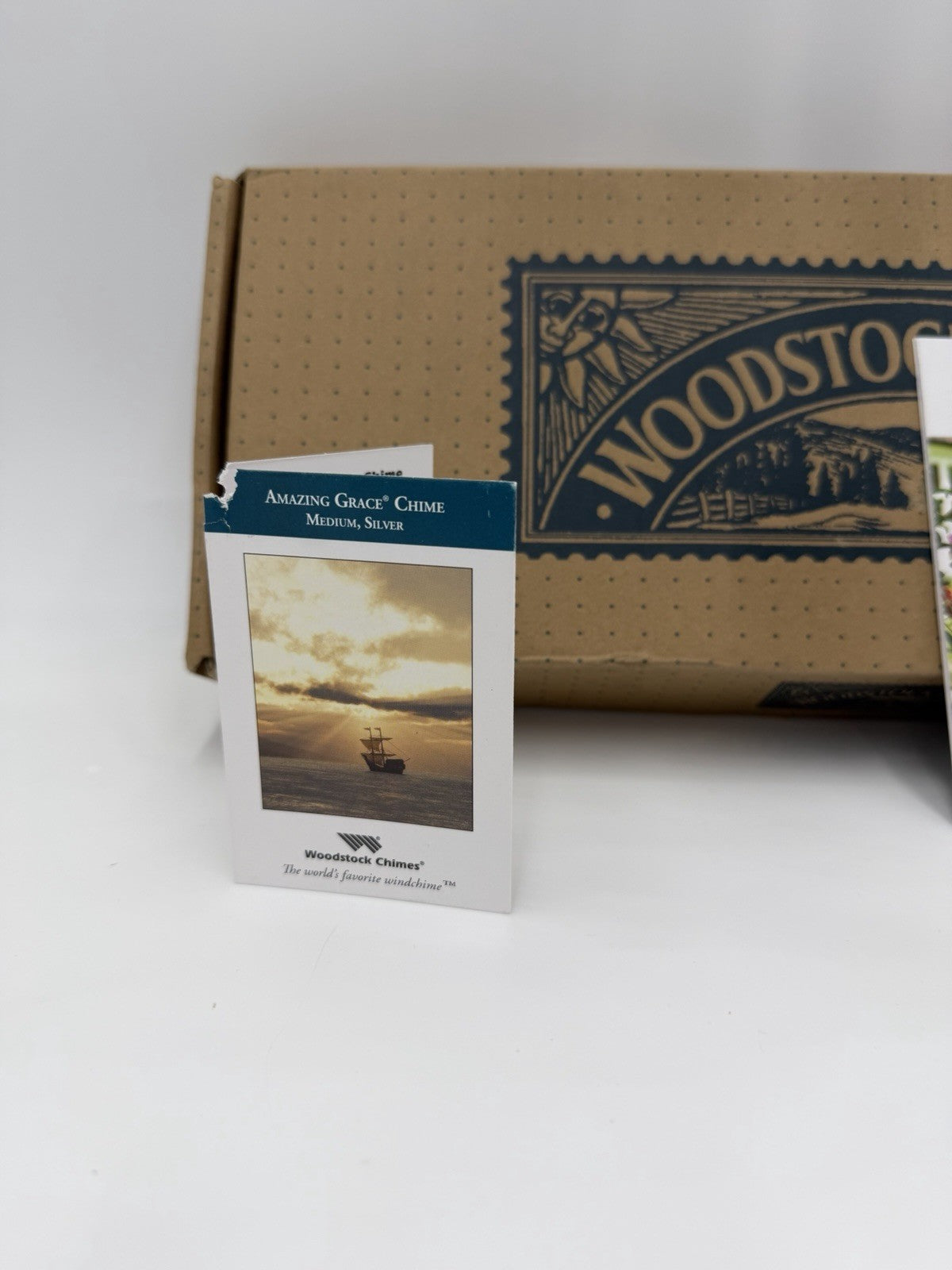 Woodstock Wind Chimes Amazing Grace song Chime Medium Silver O-ring 24” /2019