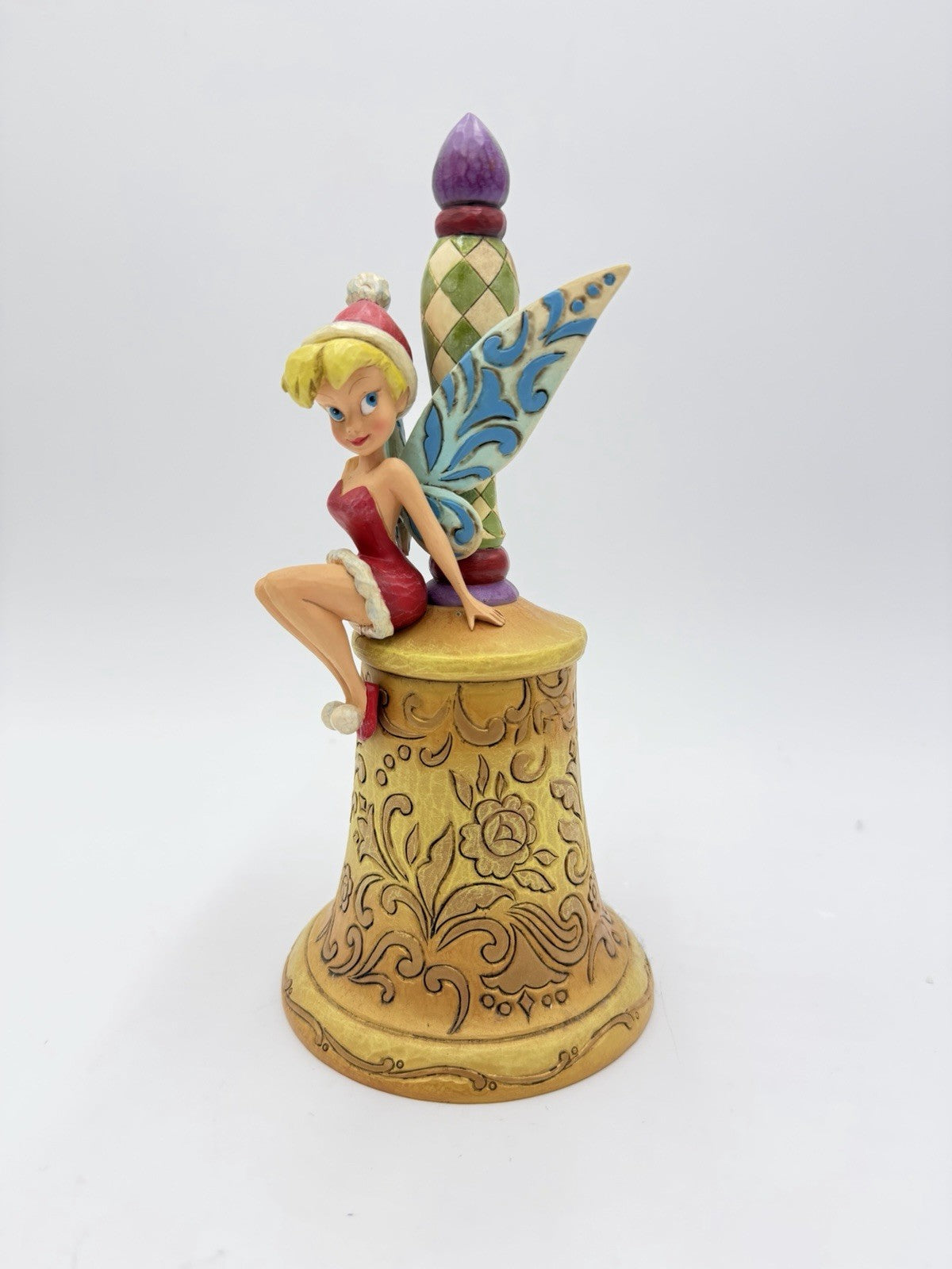 Jim Shore Walt Disney Showcase Tinker Bell Jingle Christmas Sculpture 9.5”H