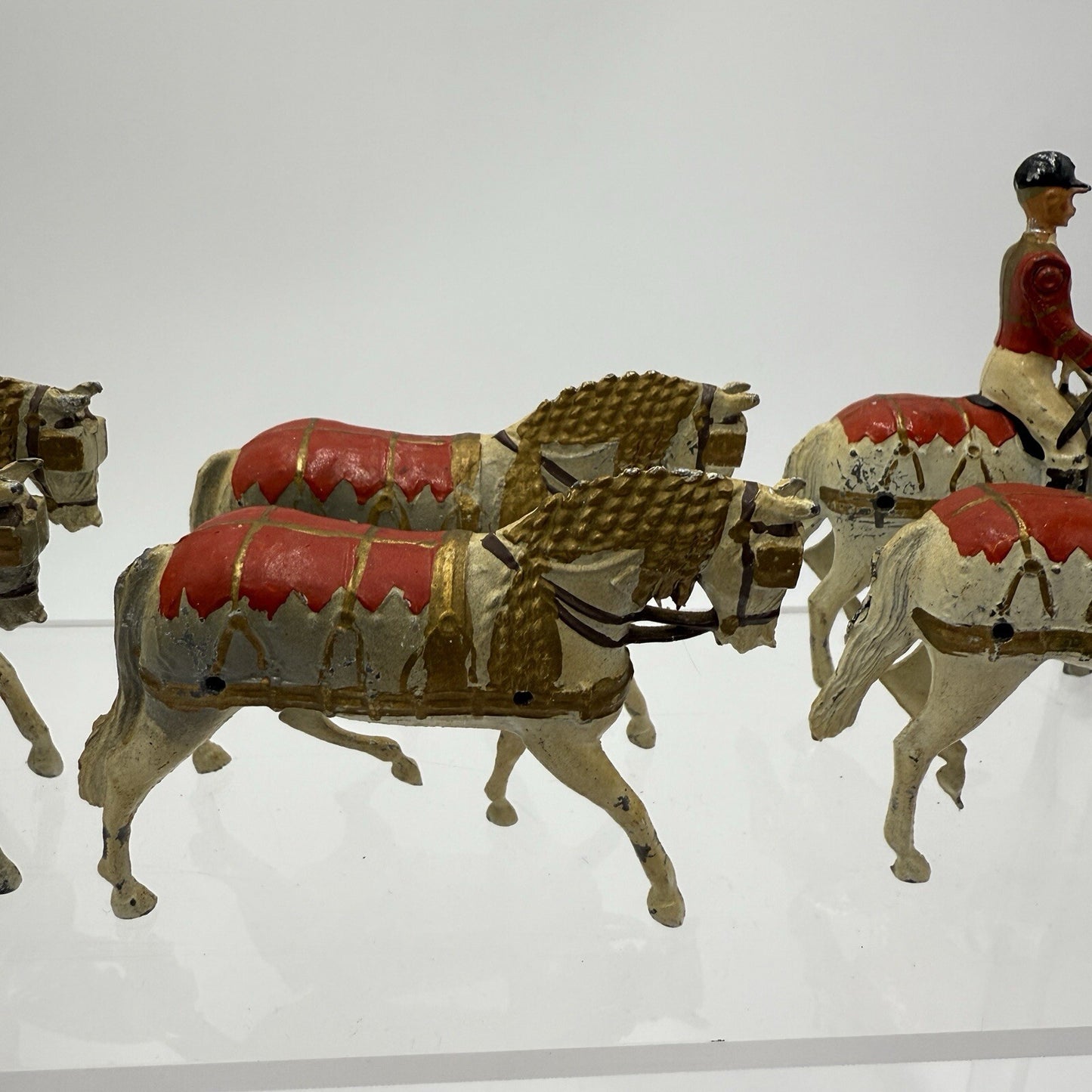 Britains LTD QUEEN ELIZABETH CORONATION 1953 England Metal Horses Set of 8