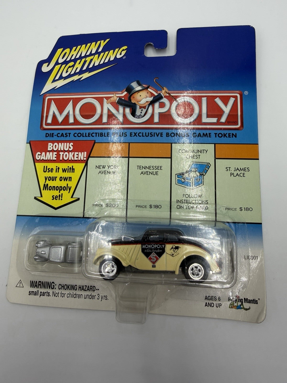 Johnny Lightning Die-cast  Monopoly Willys - With Game Token Car Sealed New