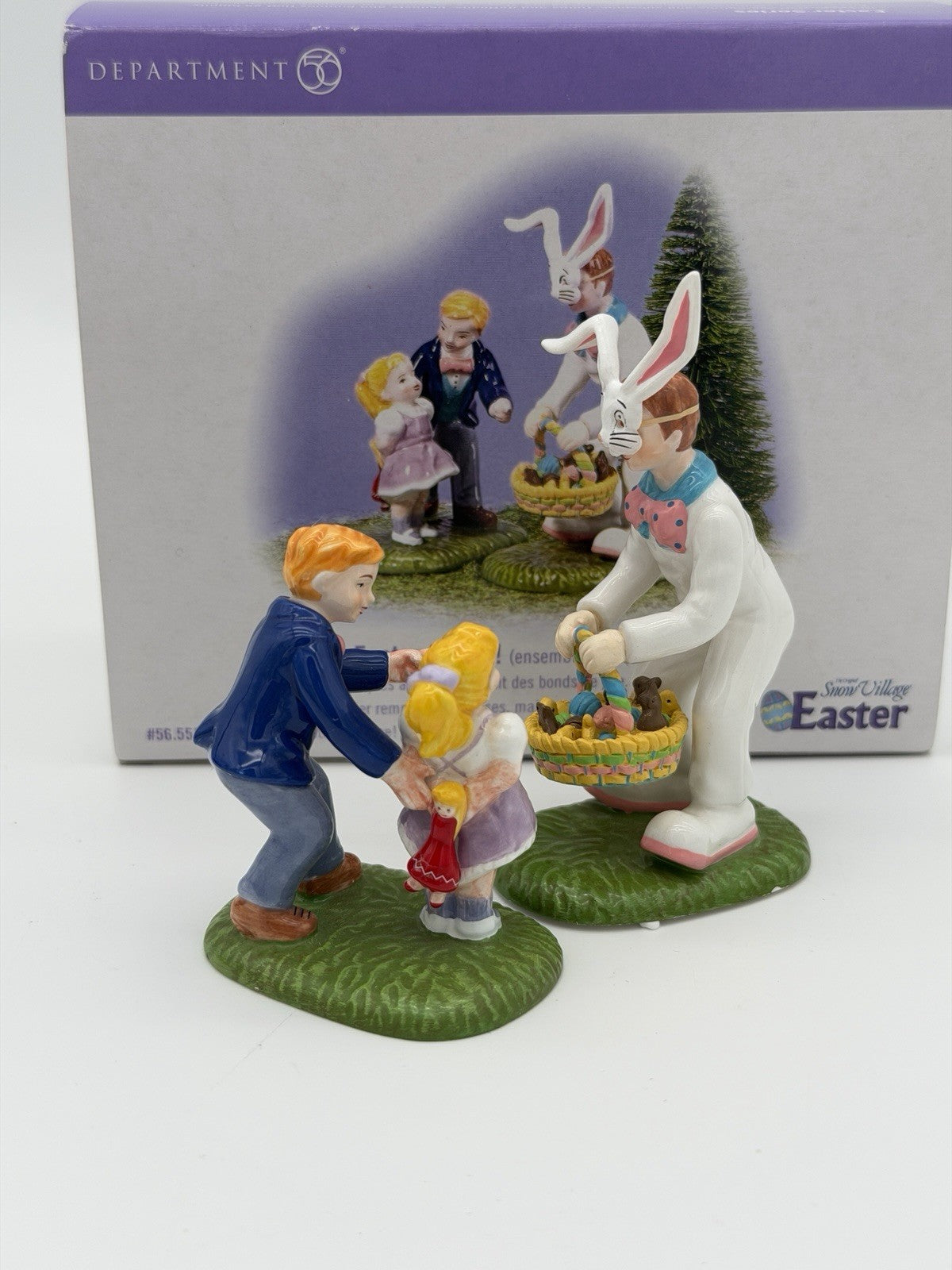 Department 56 Snow Village It’s Easter Bunny Retired & Rare Porcelain Figurine