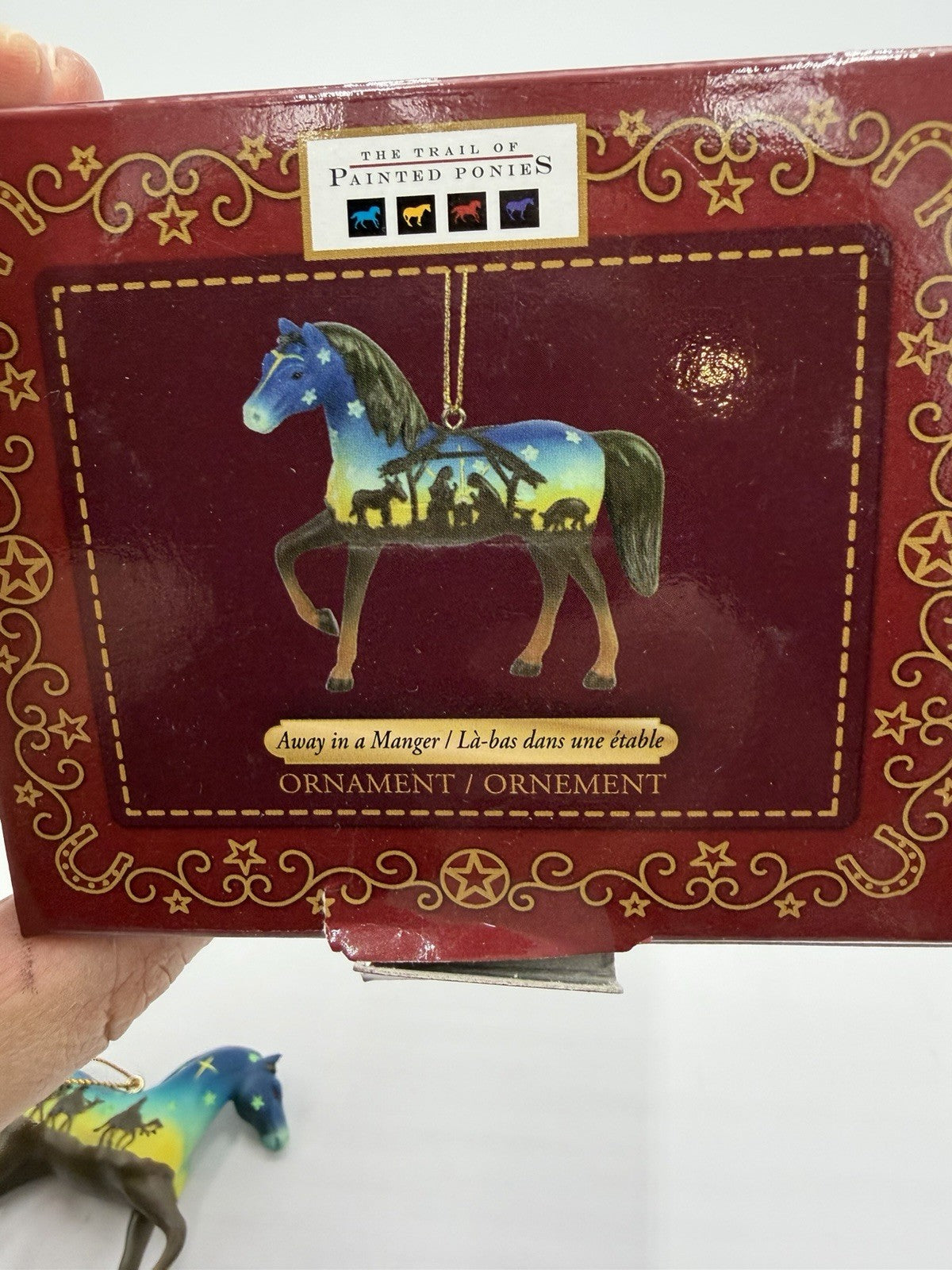The Trail Of Painted Ponies Nativity Horse Wise Men Away In A Manger Ornament