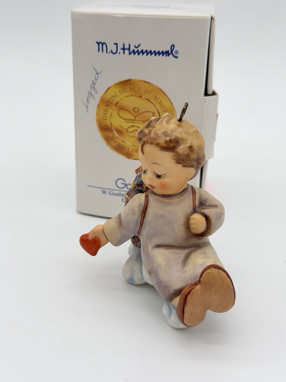 Hummel Goebel Porcelain Love From Above 1989 Figurine #481 Ornament Boxed