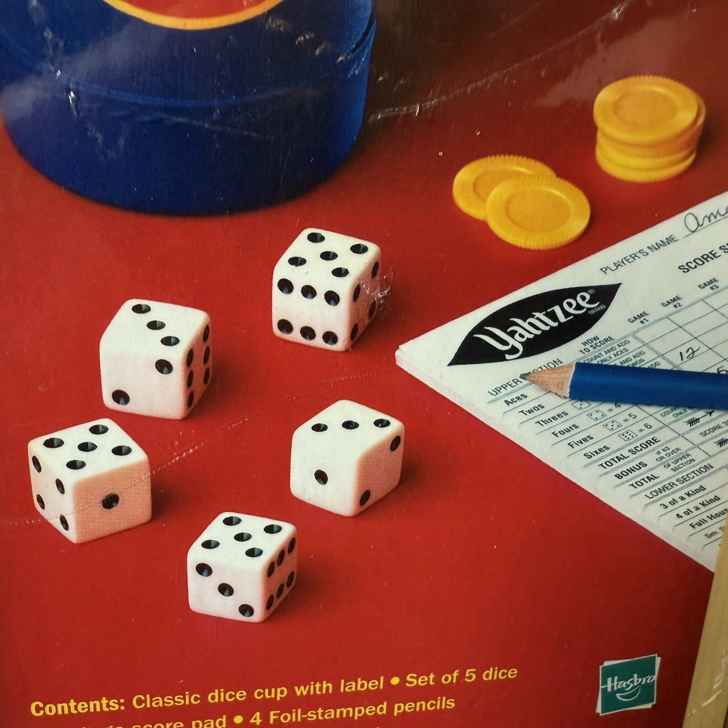 YAHTZEE Nostalgia Games Series 2004 Dice Game Wooden Box Parker Bros Sealed