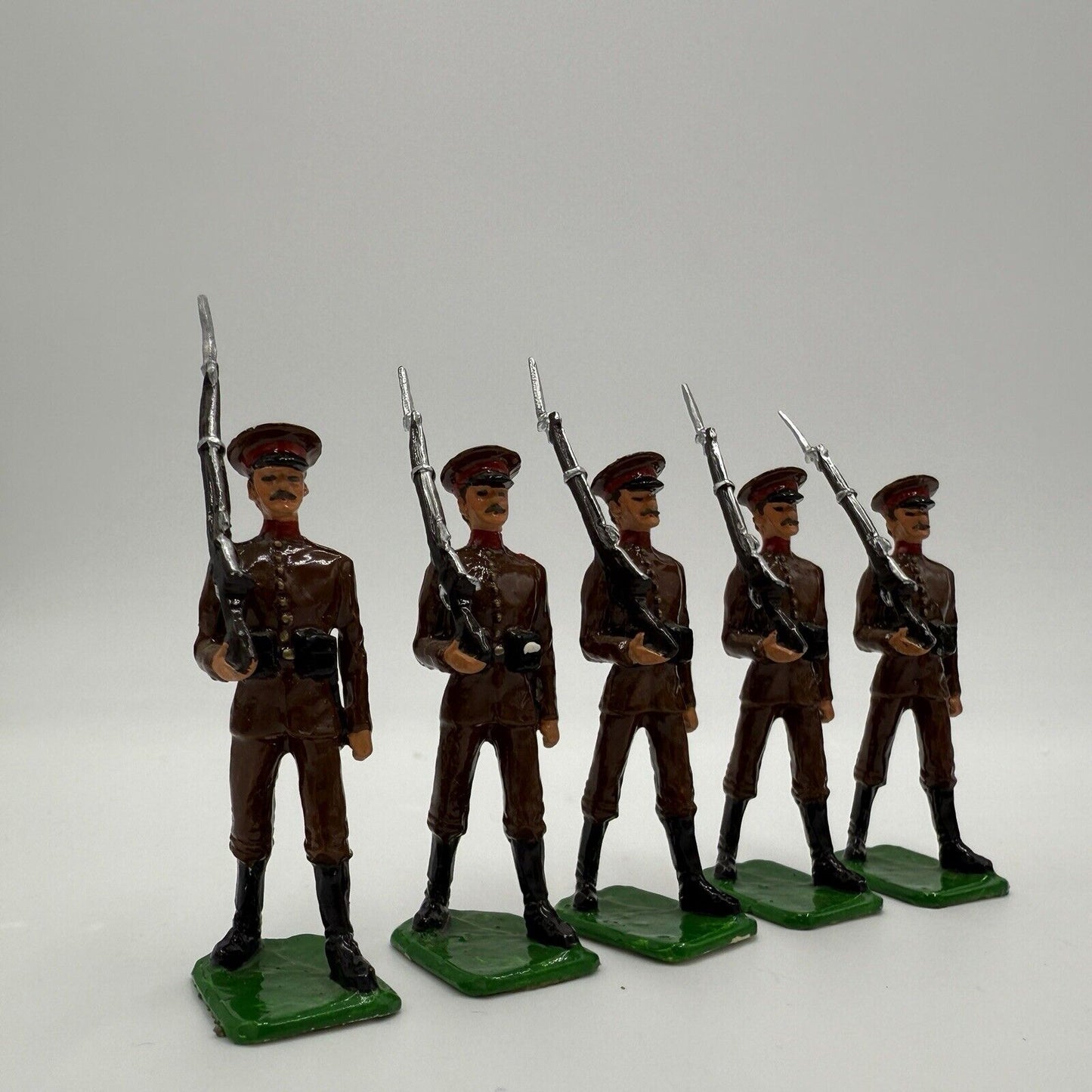 Vintage John Hill & Co LEAD TOY SOLDIER European Infantry 13 Pieces Lot