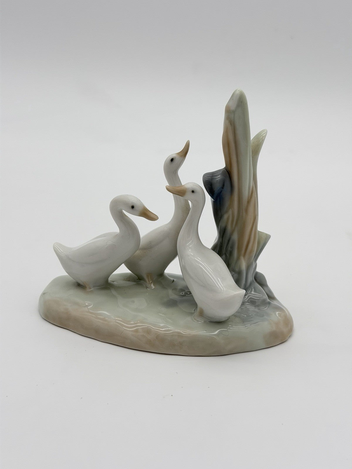 NAO by Lladro Spain Porcelain Three Geese /ducks Painted Vintage Figurine 4 1/2"