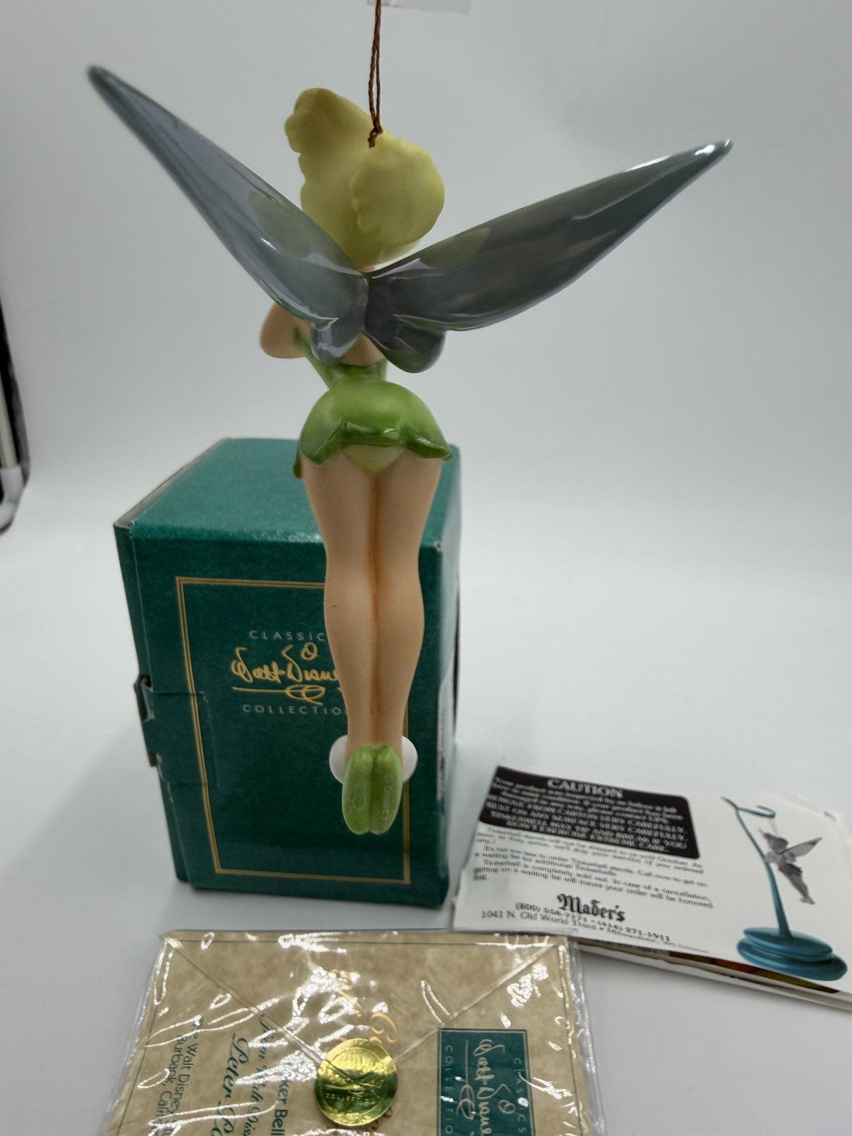 WDCC Tinker Bell Peter Pan 1996 Special Edition Christmas Ornament W/ COA