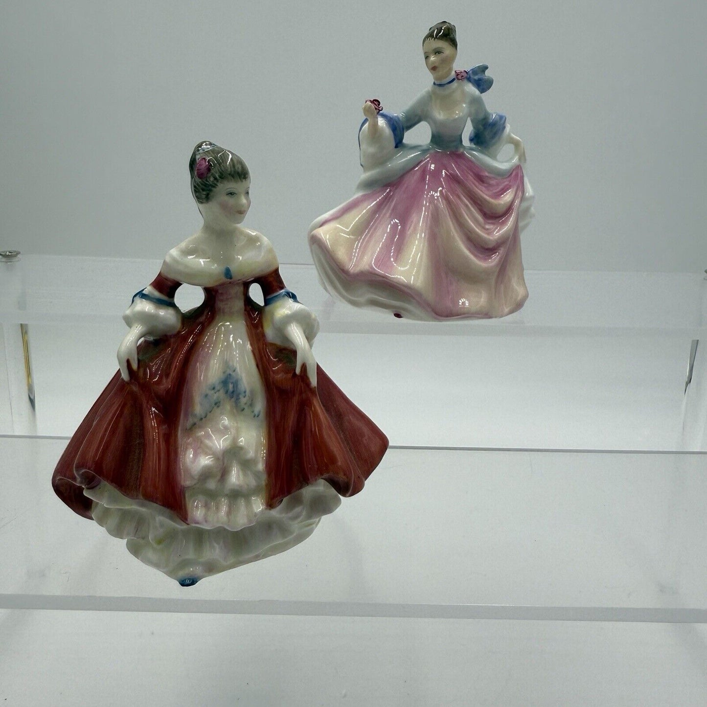 Royal Doulton Southern Belle & Rebecca Porcelain England Figurines Miniatures