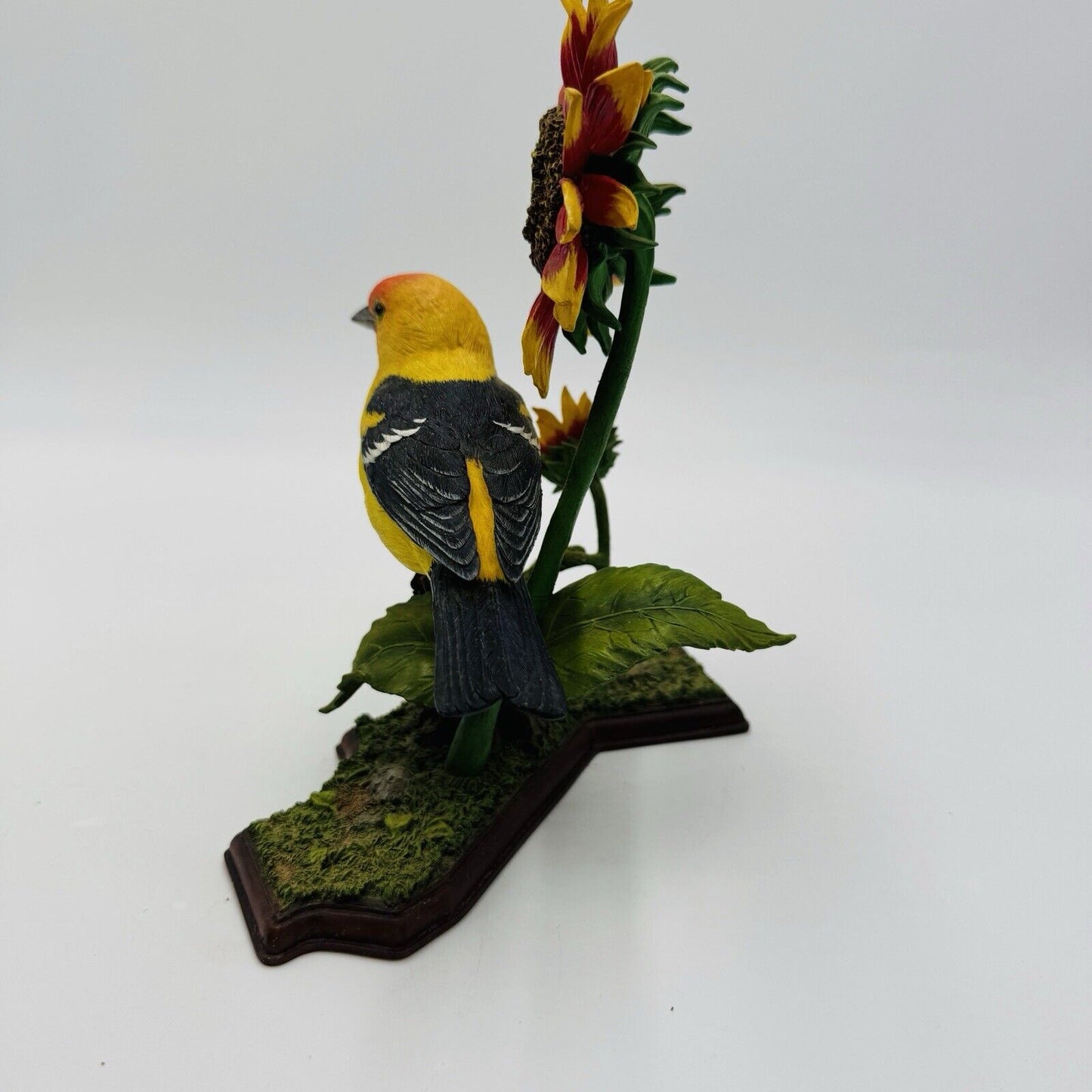 Rare Danbury Mint California Sunshine Bird Figurine Western Tanager By Bob Guge