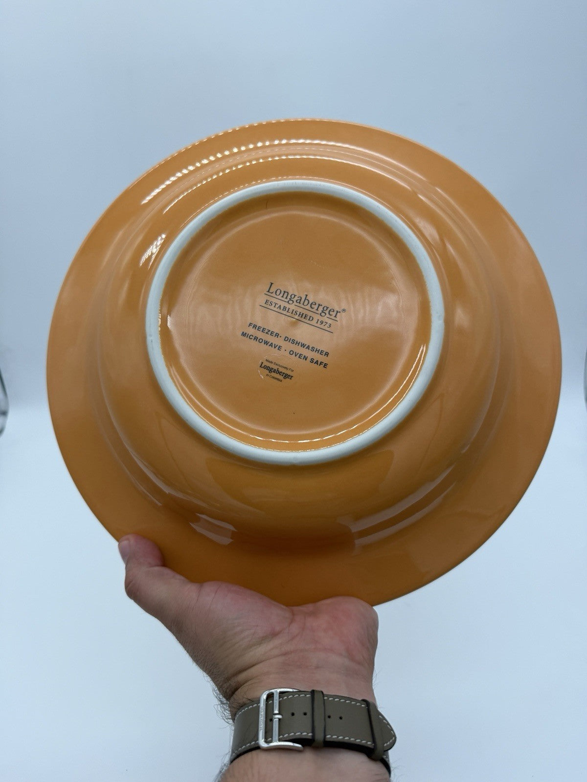 Longaberger Pottery Pumpkin Faces Happy Halloween Treats Large Bowl