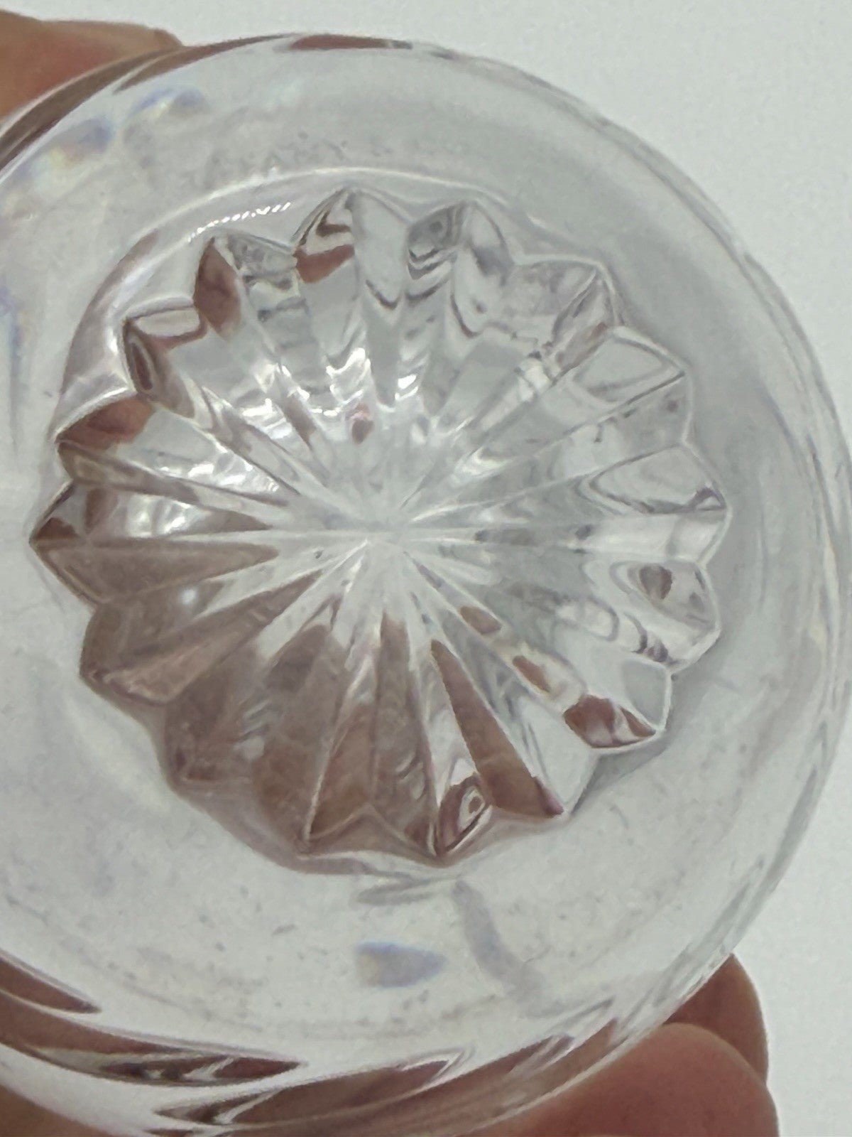 Tiffany & Co Crystal Merion Pattern Etched 8"H Bud Vase Clear Leaves Feathers