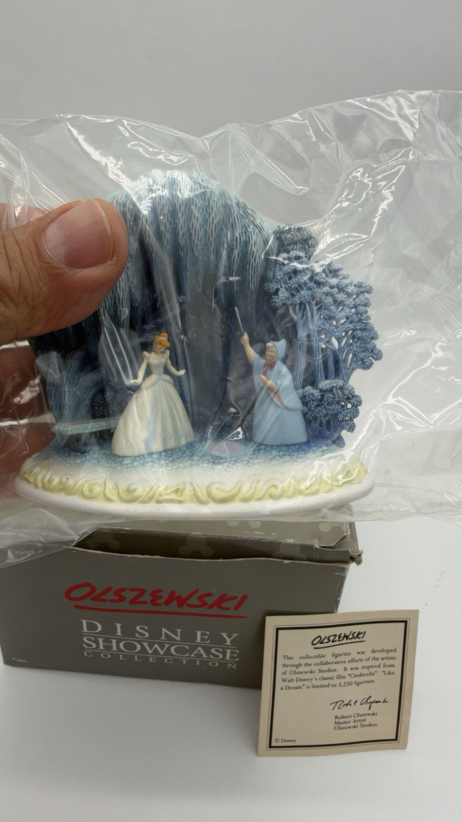 Olszewski Disney Showcase Story Time Like A Dream Cinderella Figurine Signed New