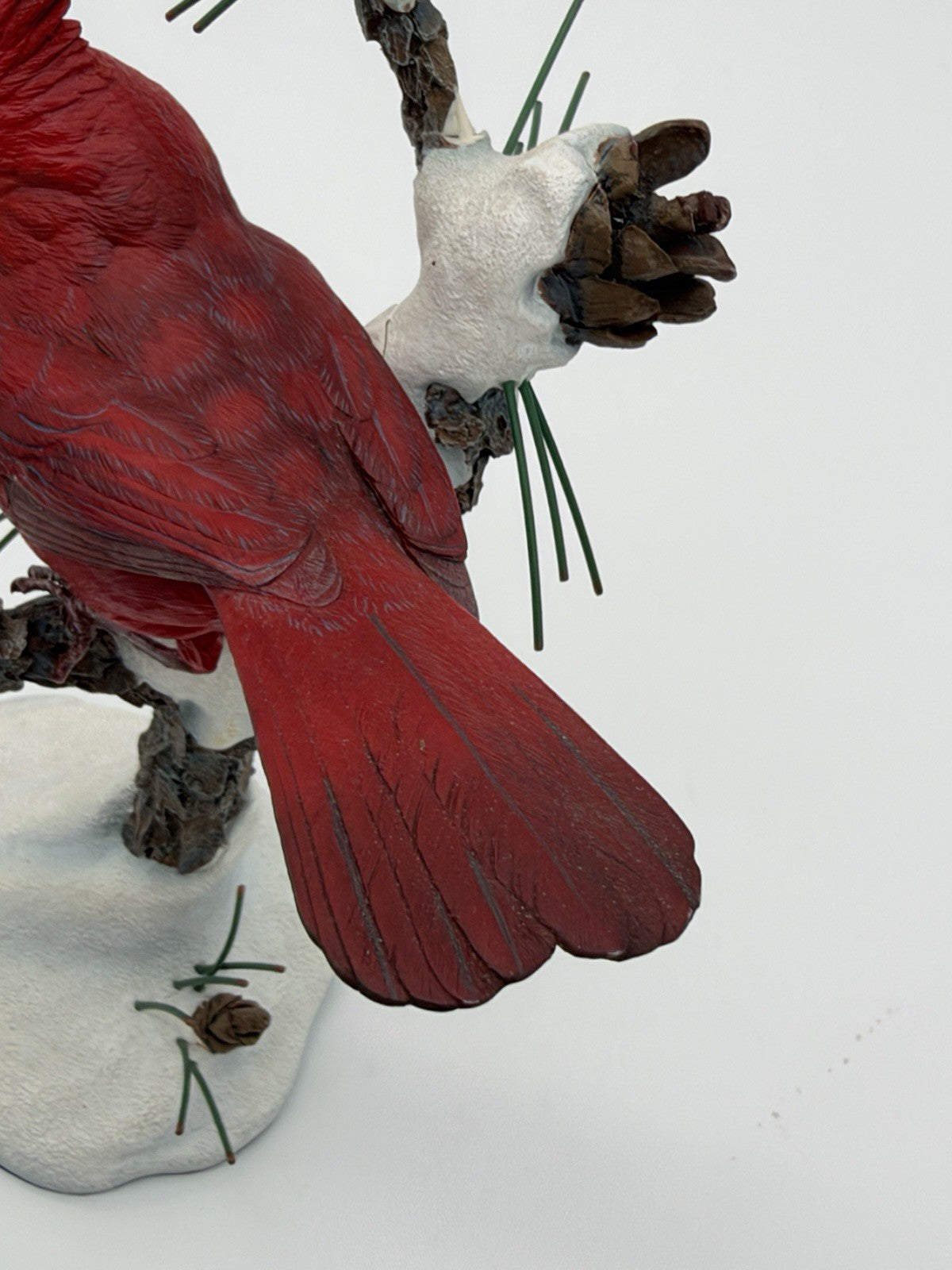 The Danbury Mint Winters Jewel Red Cardinal Bird Figurine Bob Guge Figurine