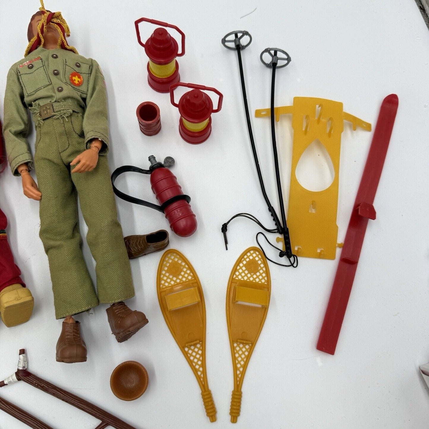 Vtg 1974 Kenner Boy Scout Cub Scout Dolls and Camping Set w/ accessories