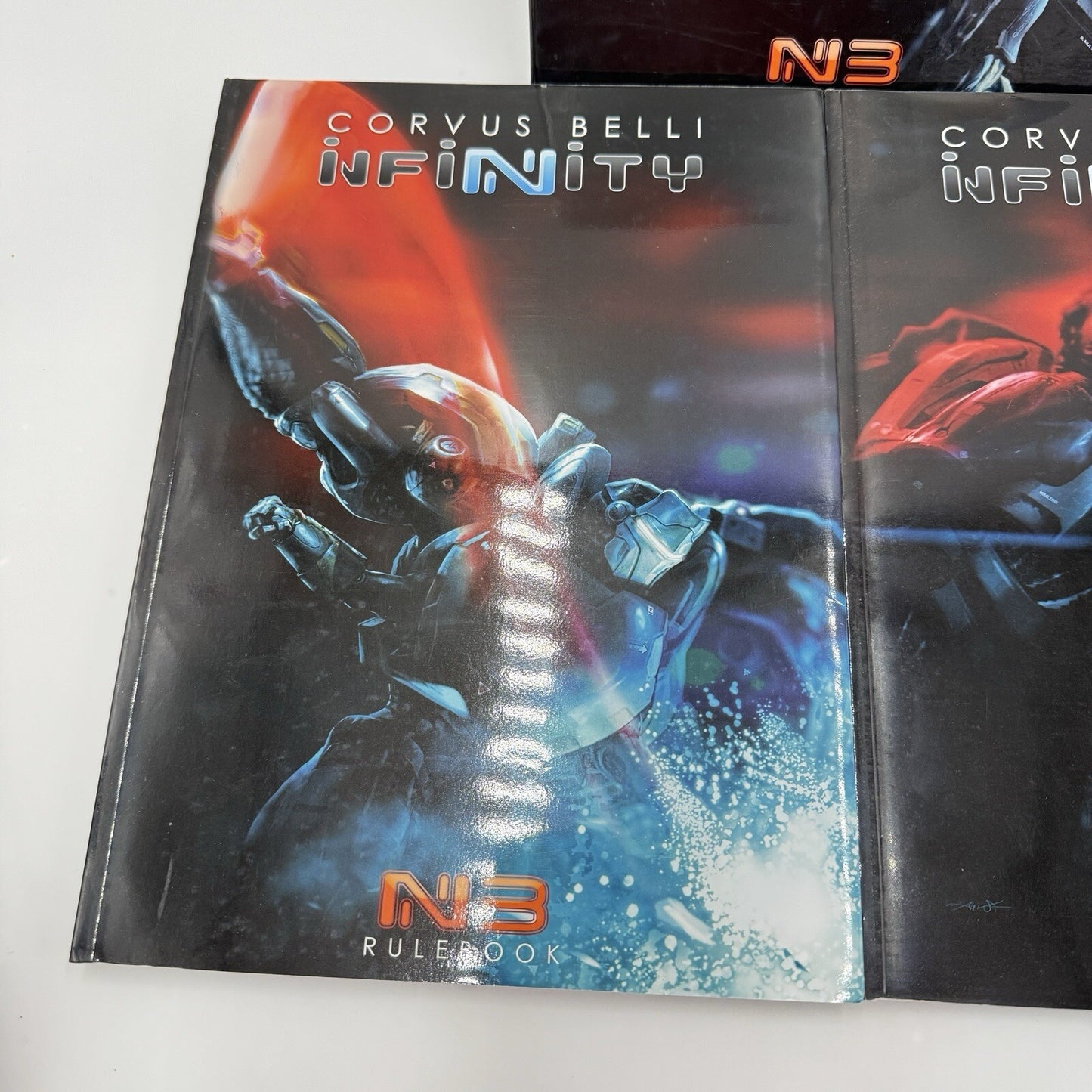 Corvus Belli Infinity N3 Core Book Rulebook 2 Book Set With Sleeve