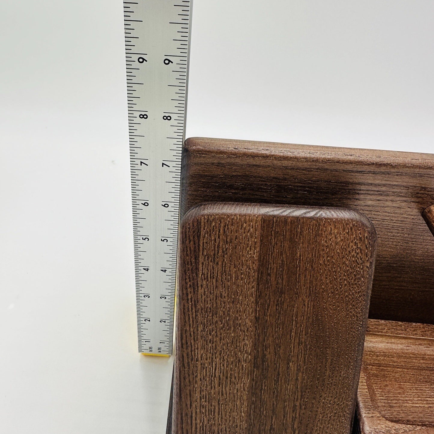 Teslyar Wood Phone Docking Station Ash Key Holder Night Stand Office Decor