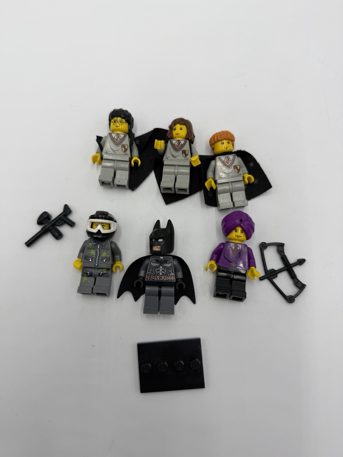 Lego Minifigures Lot 6 Action Figurines Harry Potter Batman Paint Ball
