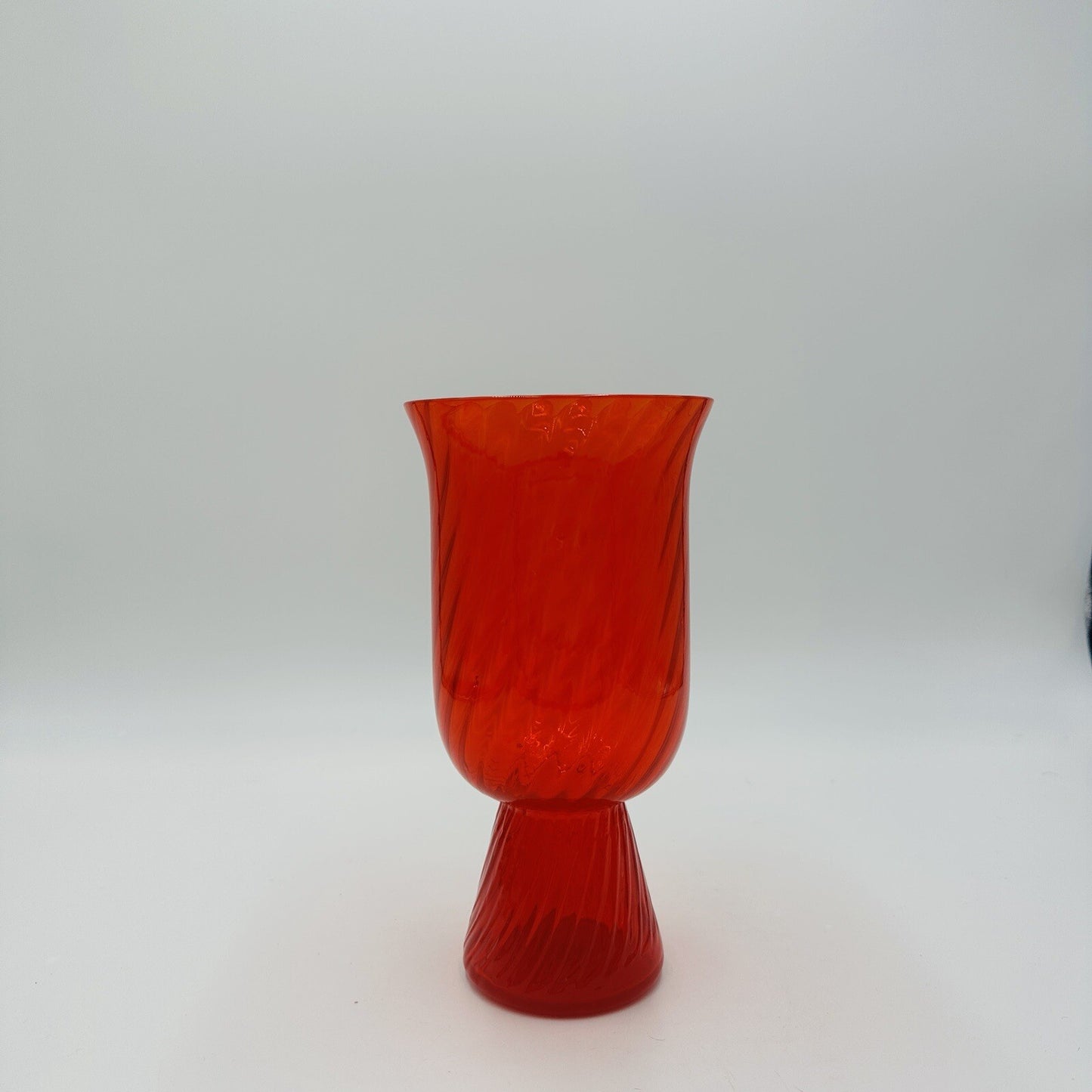 MCM Morgantown Candle Light Vase Patio Art Glass 9913 Federal 8.5in Decor