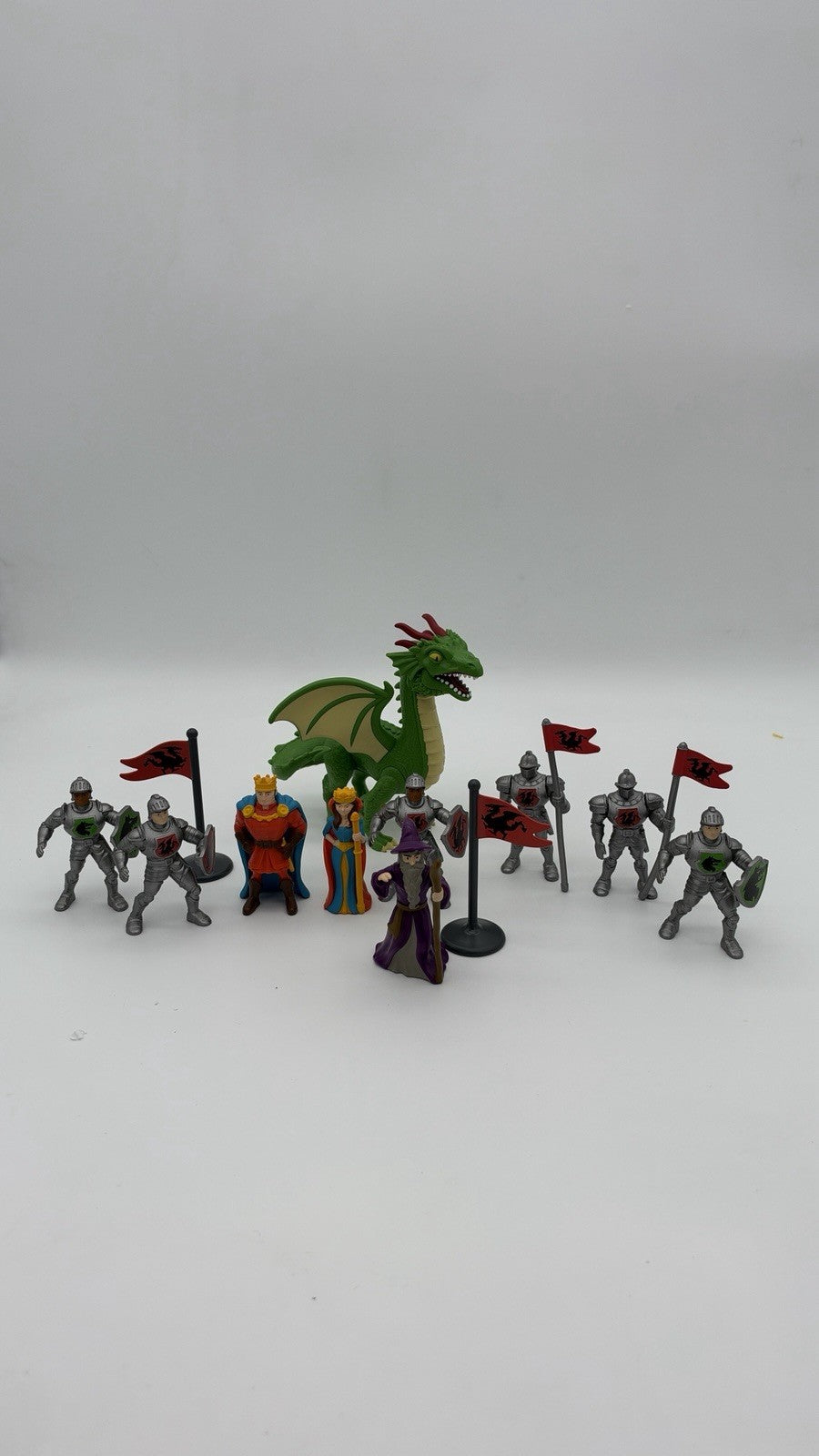 Lakeshore Learning Royal Kingdom 12 PCs Wizard Dragon King Queen Soldier Figurin