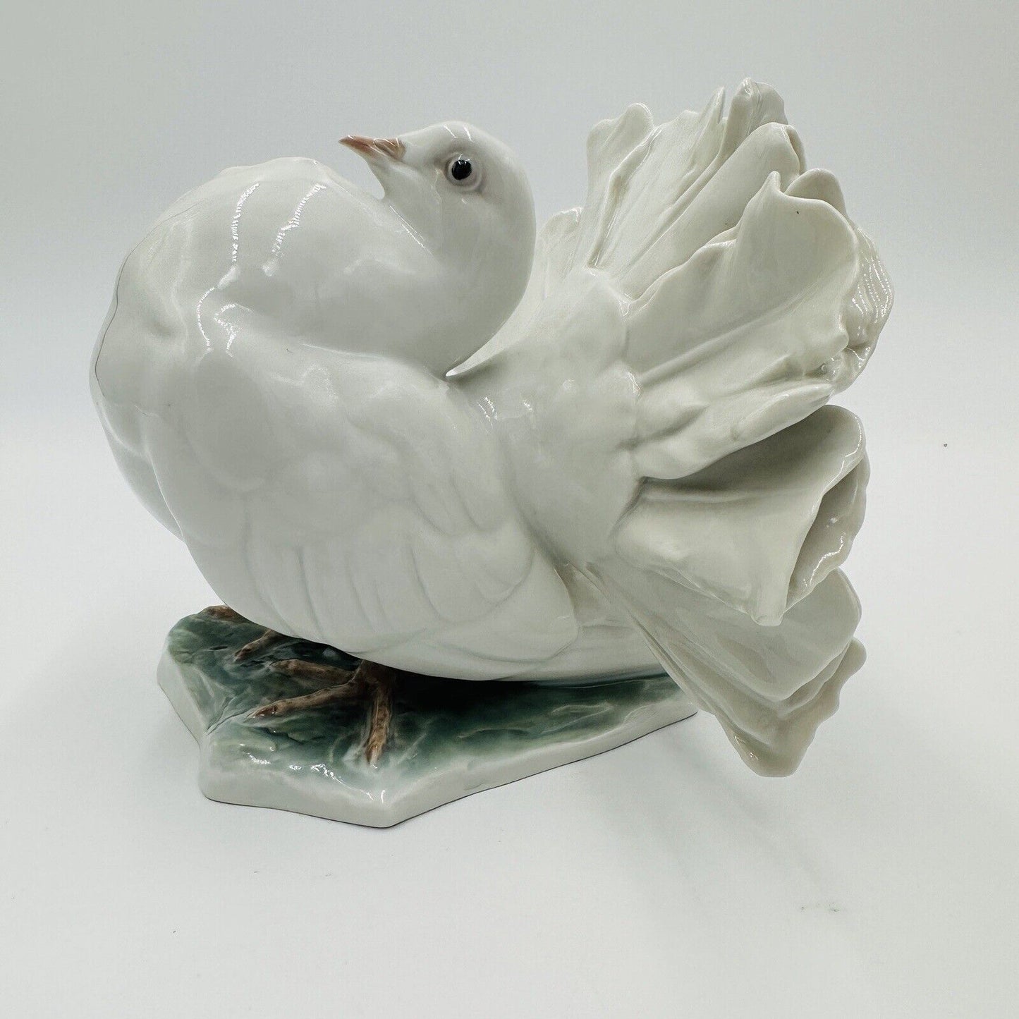 Rosenthal Dove Figurine Porcelain White Hand-painted Signed Decor German Art