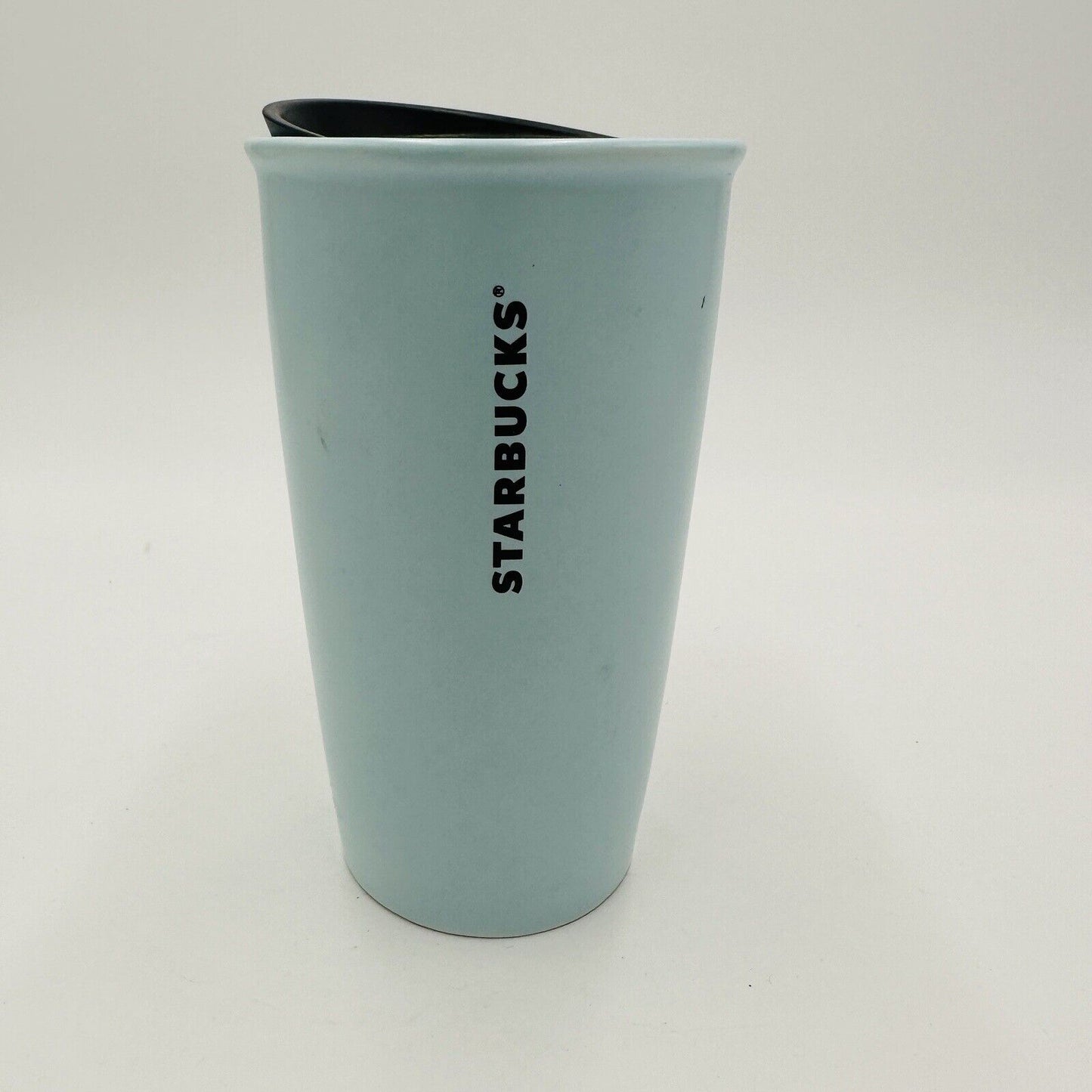 Starbucks Tumbler Love Valentine Stitch Tattoo Cup 12oz Ceramic Blue Coffee Mug