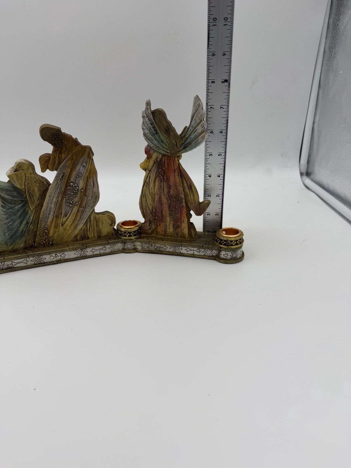 Avon Deluxe Holy Nativity Scene Advent Candle Holder Christmas Decor 18.5x7.5”