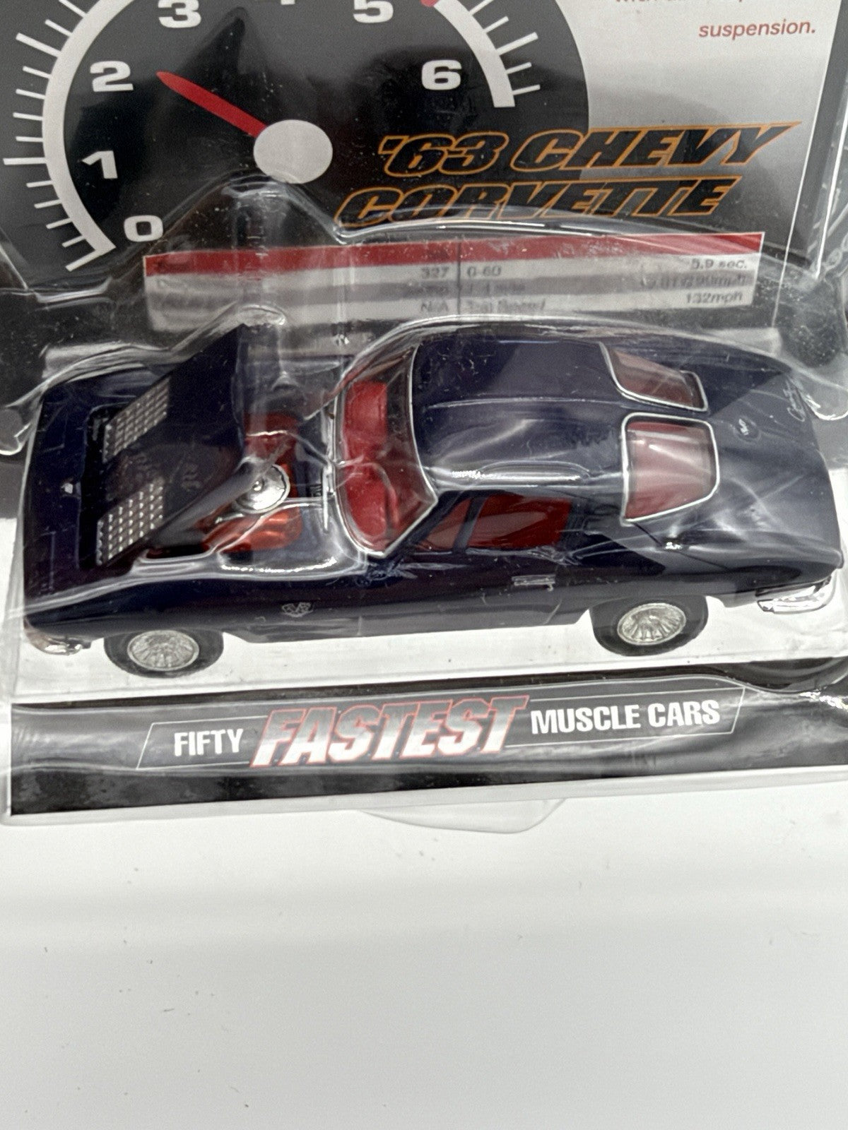 Racing Champions Mint Fifty Fastest Muscle Cars 63 Chevy Corvette Black Sealed