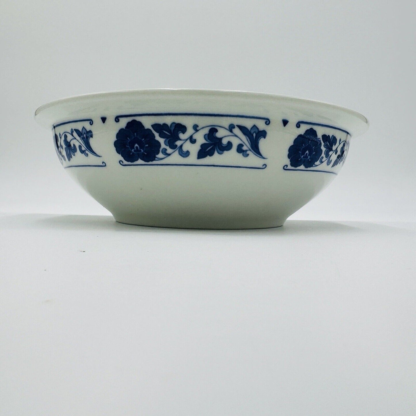 Han Dan Blue and White Chinese Bowl Dragon Marking 3in x 10in Vintage