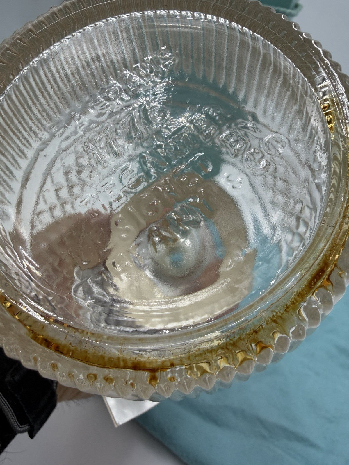 Tiffany & Co 1776 Seagrams Decanter Clear Glass Box Bag Tag Stopper 10.5" Vtg