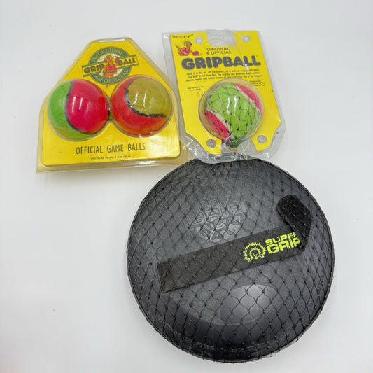 Vintage Grip Ball 1991 M.A.I. The Original And Official Gripball Sealed + 2 Ball