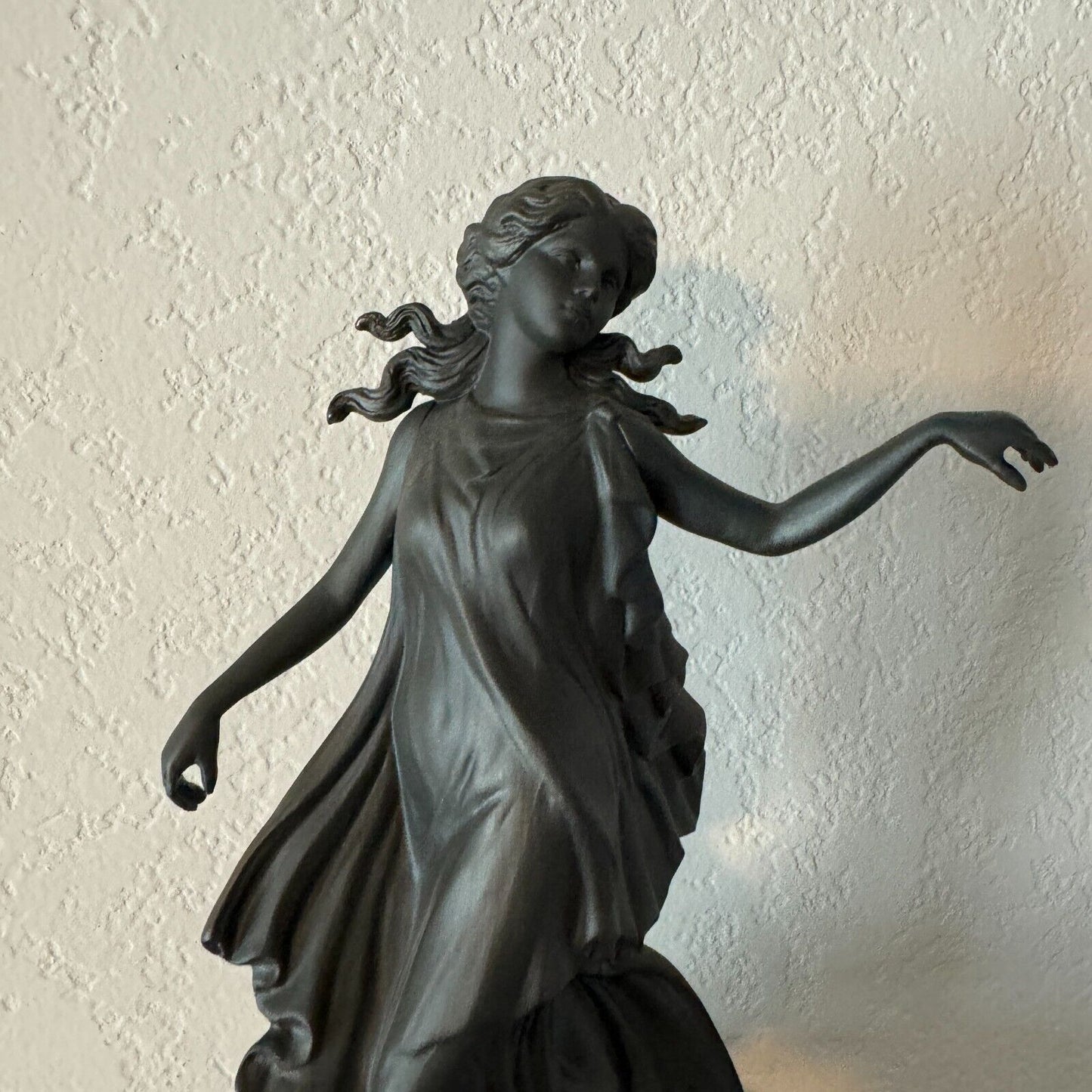 Wedgwood Signature Collection Black Basalt Dancing Hours Figurine COA Rare CW424