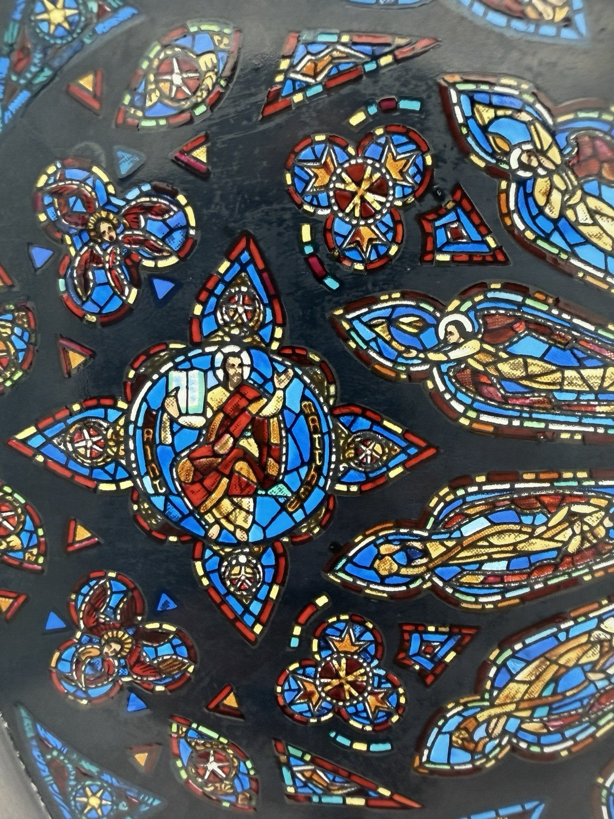 Glassmasters Stained Glass Reproduction St John Cathedral Rose Window Suncatcher