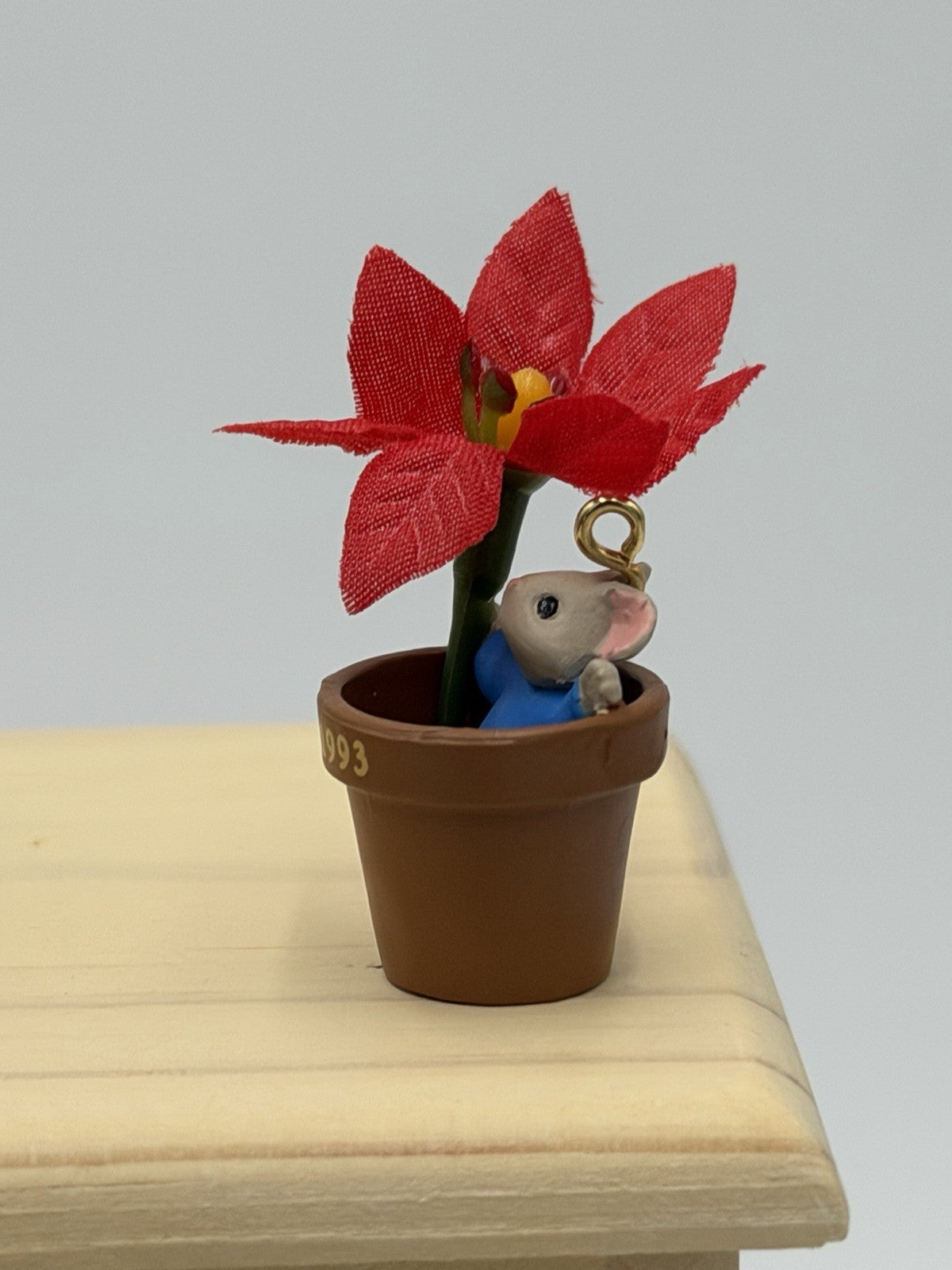 Hallmark 1993 Tiny Green Thumbs Mice Ornaments Miniatures 9 PCs