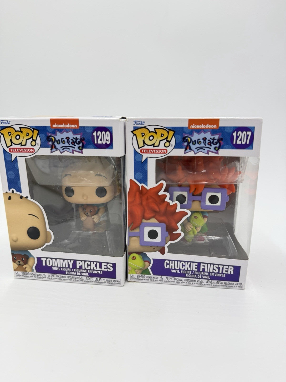 Funko Pop TV Nickelodeon RUGRATS #1209 TOMMY PICKLES  & CHUCKIE FINSTER #1207