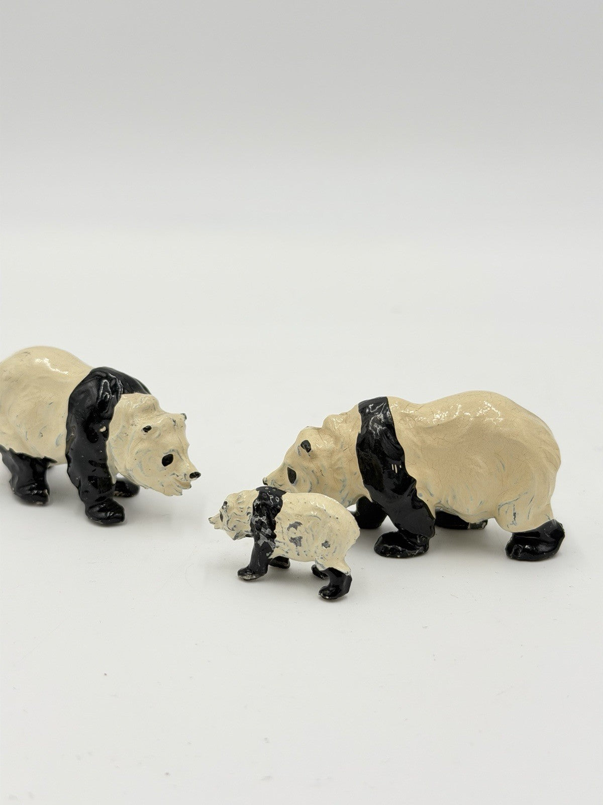 Britains Ltd Lead Metal Zoological Series No. 9011 Panda Bears England Figurines