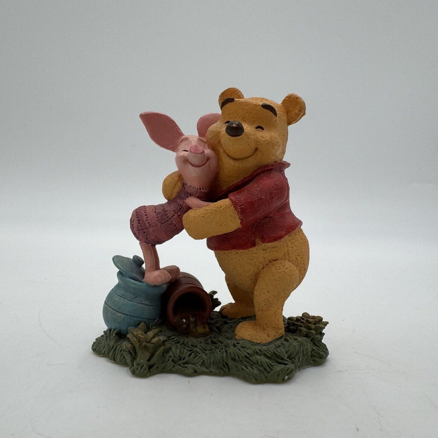 Disney Simply Pooh RETIRED "Hugs are Better than Honey" Pooh & Piglet Figurine