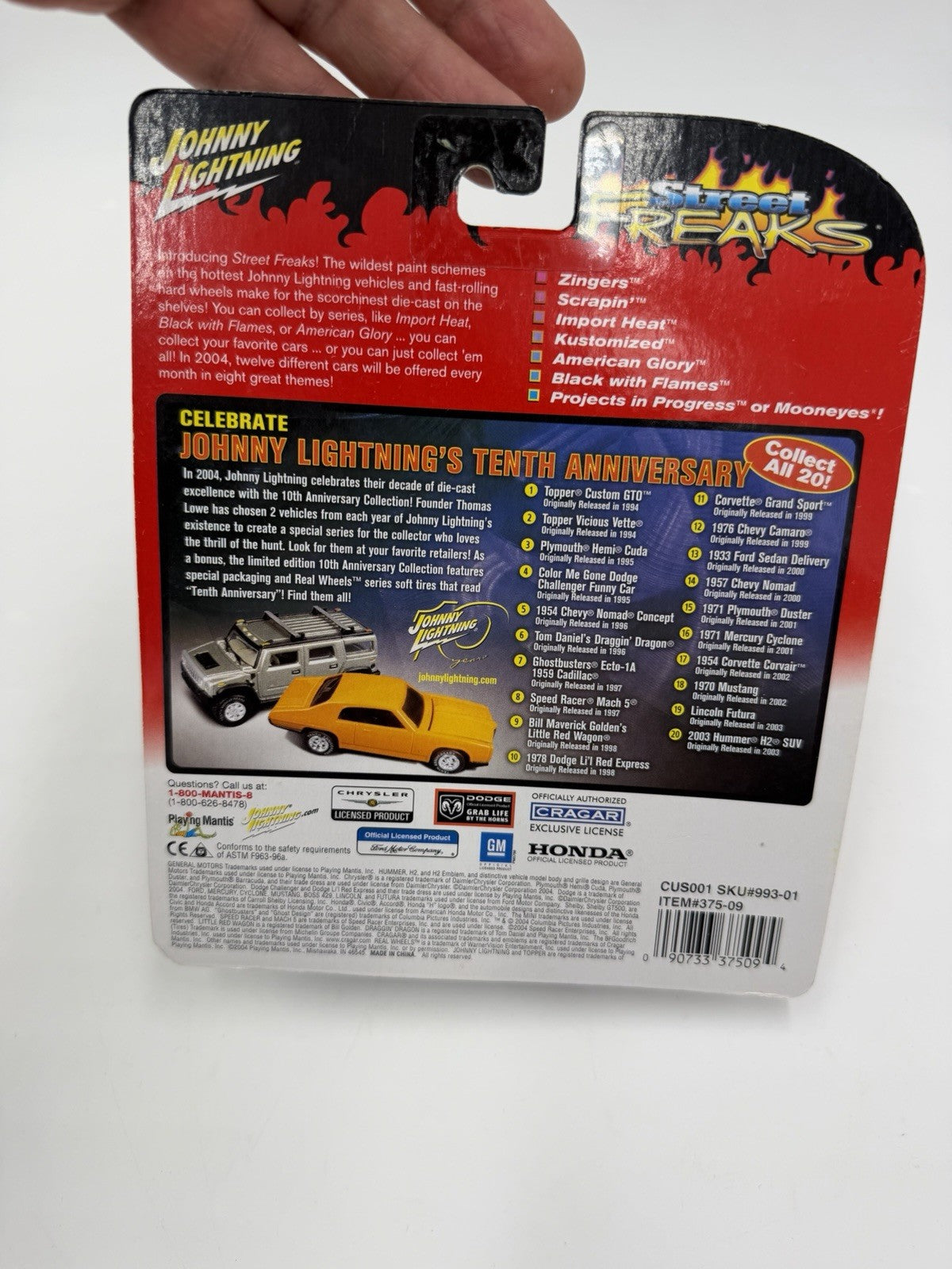 JOHNNY LIGHTNING 1971 Mercury Cyclone Street Freaks Diecast Car  1:64 Sealed