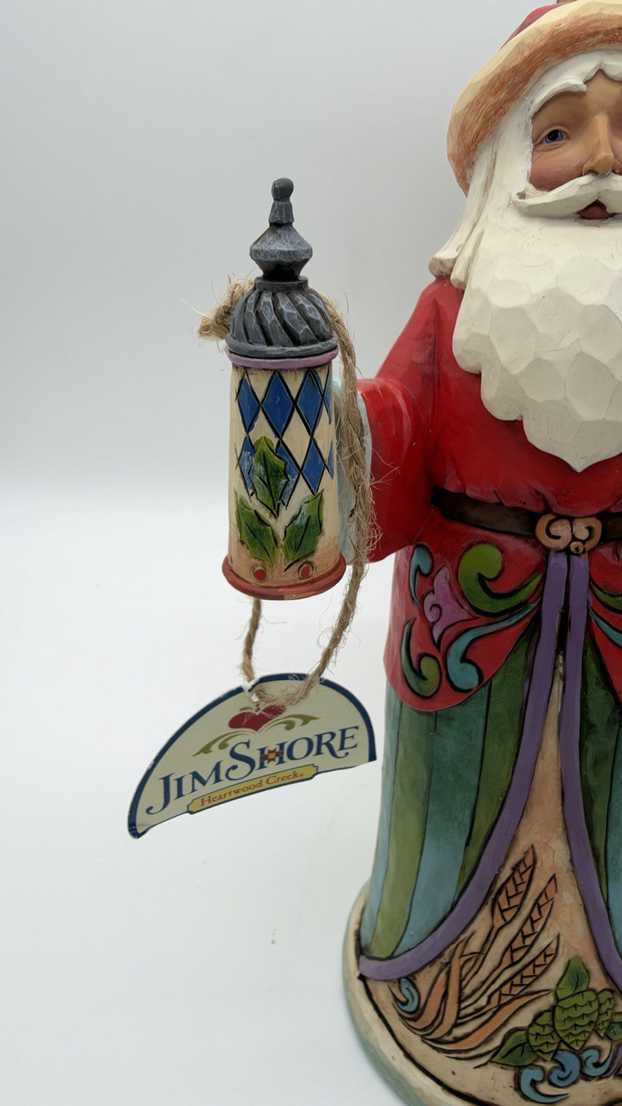 Rare Jim Shore Heartwood Creek Christmas Spirits Santa A toast to good tidings