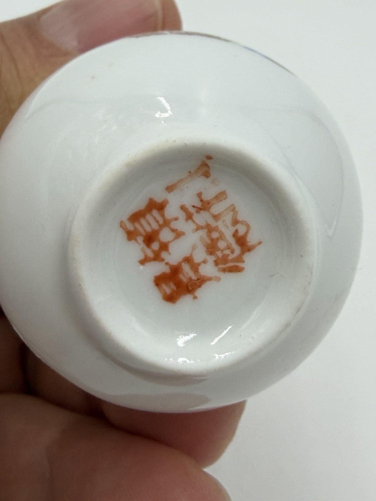 Antique Chinese Zhongguo Jingdezhen Zhi Porcelain Miniature 3” Floral Vase