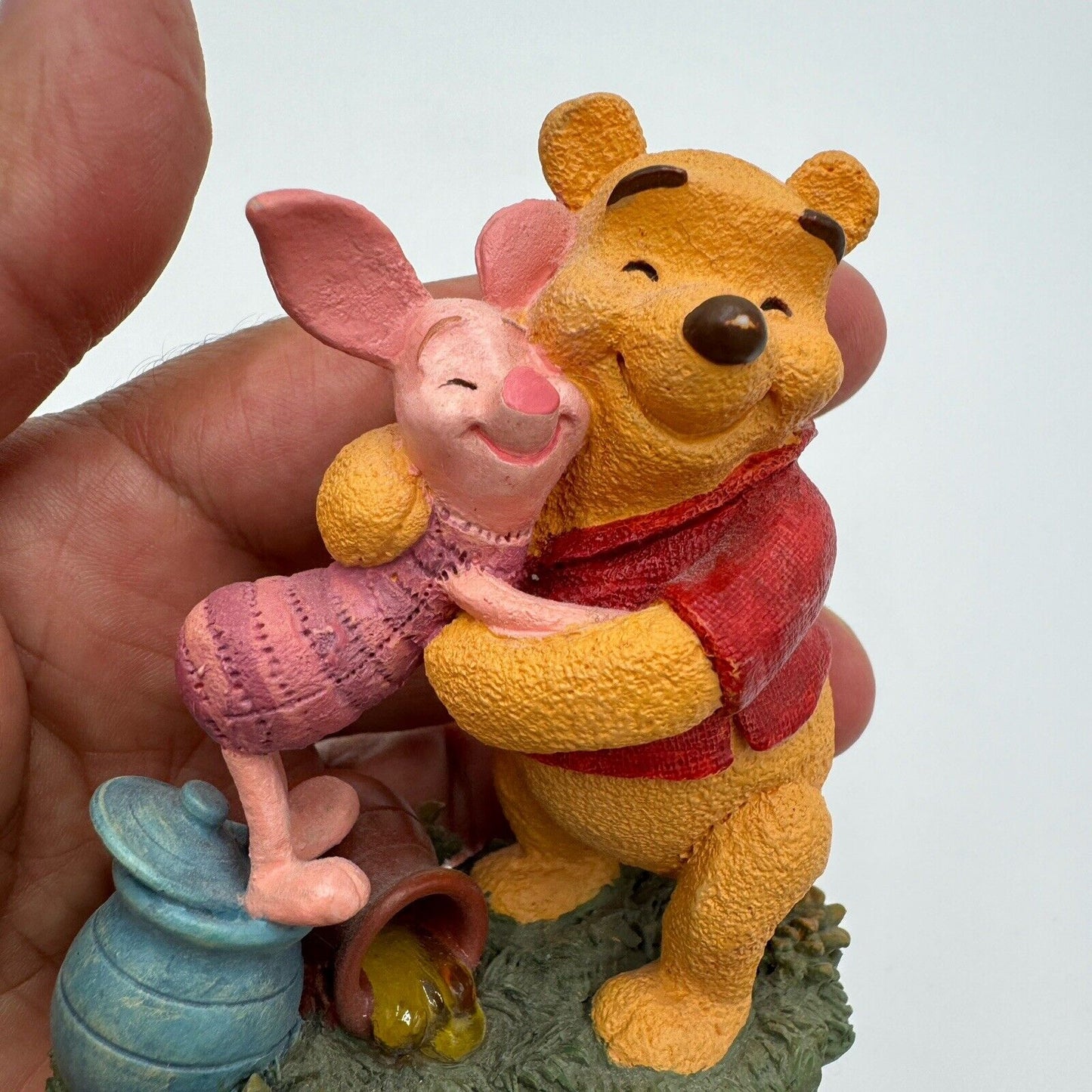 Disney Simply Pooh RETIRED "Hugs are Better than Honey" Pooh & Piglet Figurine