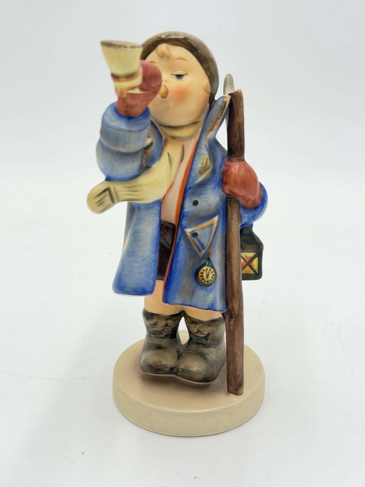Goebel Hummel Hear Ye Hear Ye 5" Boy with Horn W.Germany 15/0