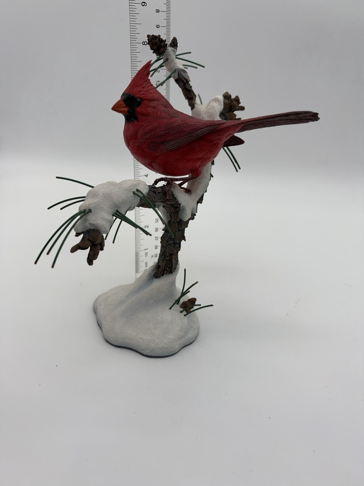 The Danbury Mint Winters Jewel Red Cardinal Bird Figurine Bob Guge Figurine