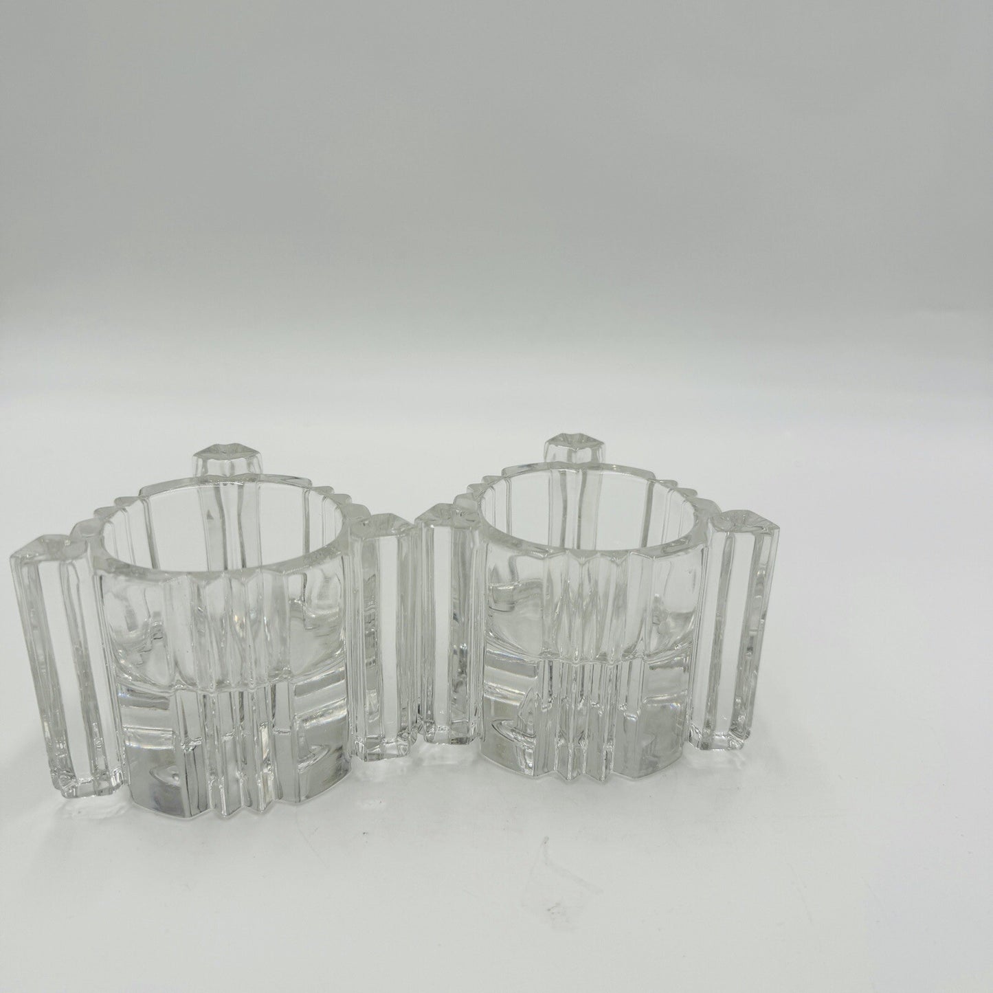 Vintage Set of 2 Lenox Fine Crystal Votive or Candle Stick/Tapper Holders
