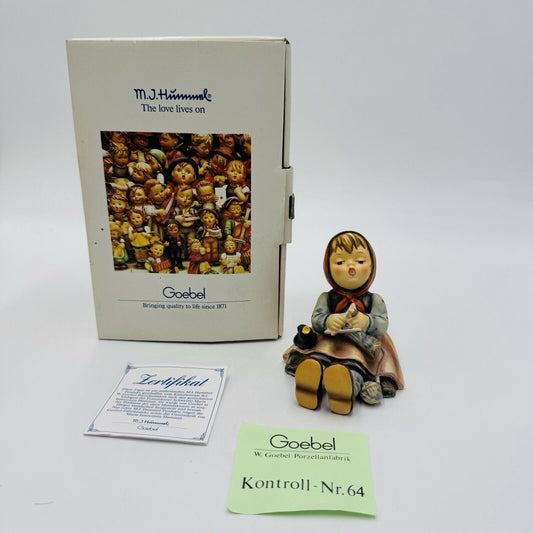 Hummel GOEBEL Figurine "Happy Pastime # 69 w/Box Germany Porcelain COA Painted