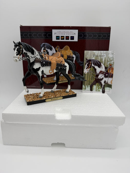 Trail of Painted Ponies WINCHESTER Western Horseman Rifle Horse Figurine 2022