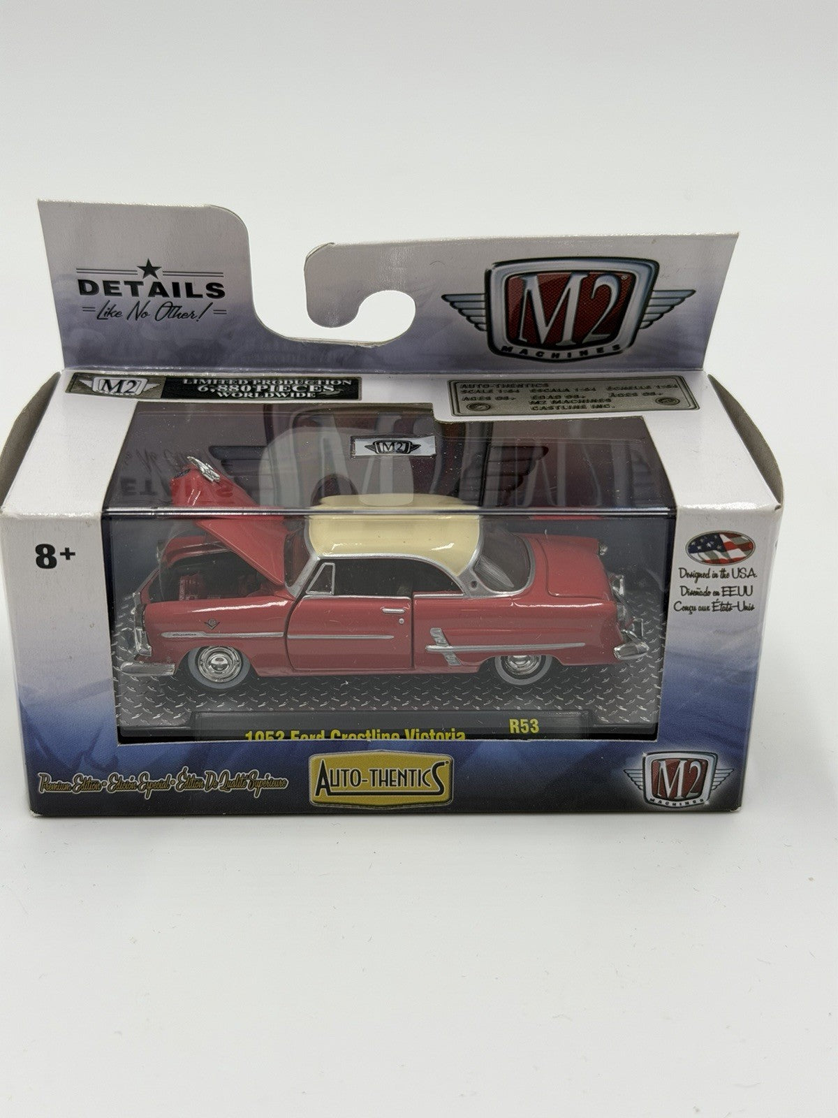 M2 Machines 1953 Ford Crestline Victoria Scale 1:64 Diecast Car Limited Edition