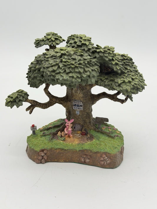 Danbury Mint Disney PIGLET'S HOUSE Winnie the Pooh Tree Figurine 4”H Rare Vtg