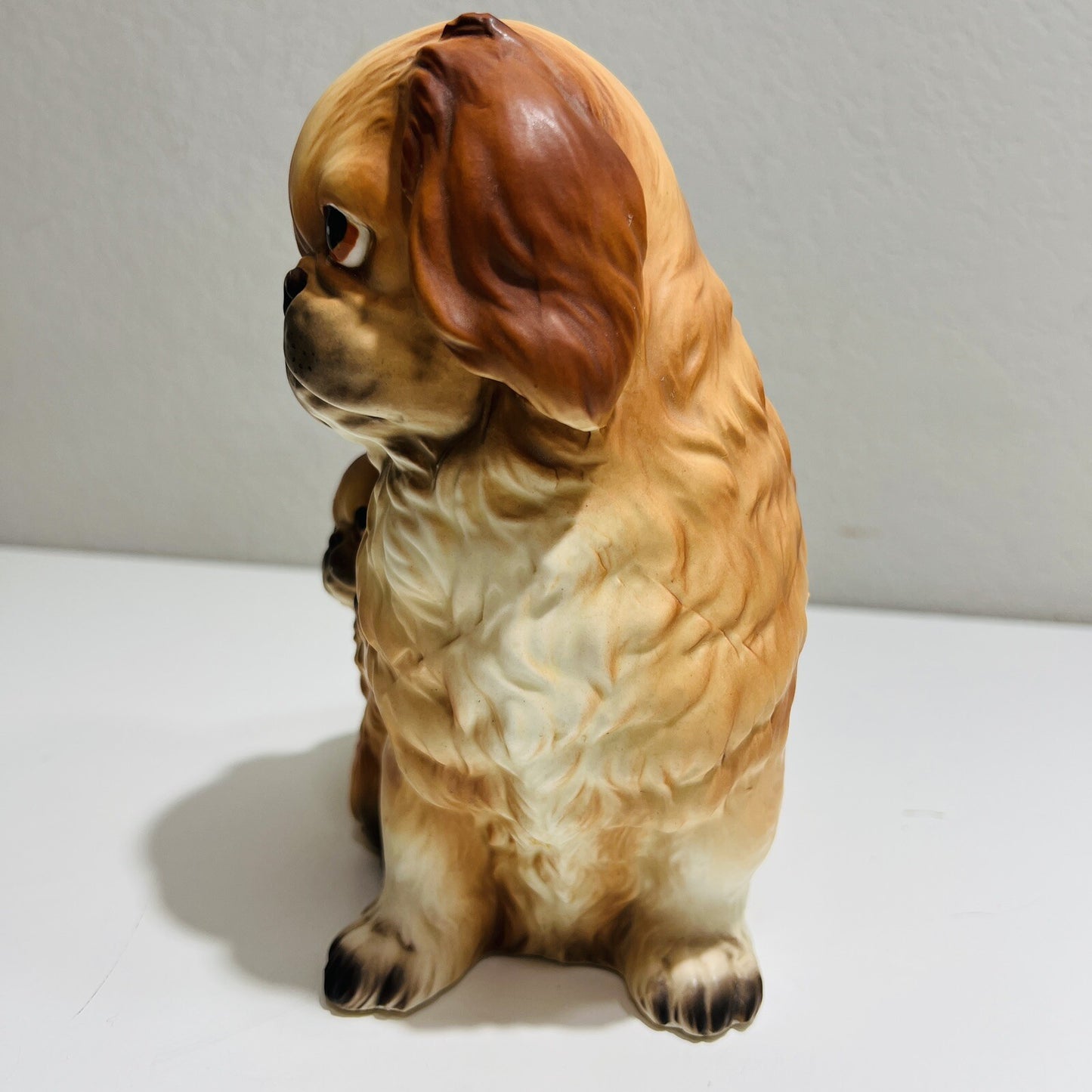 Relpo Pottery Planter Dog Spaniel Pup Ceramic Home Decor Beautiful Eyes