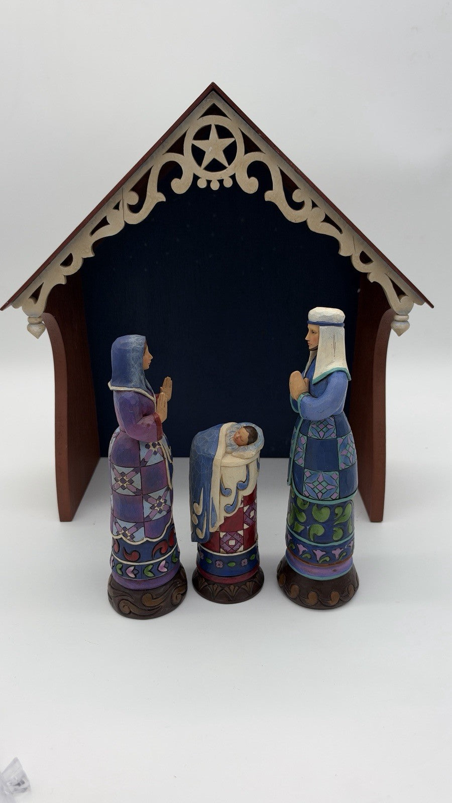 Jim Shore  Bethlehem's Miracle Heartwood Creek Nativity Figurines w Creche