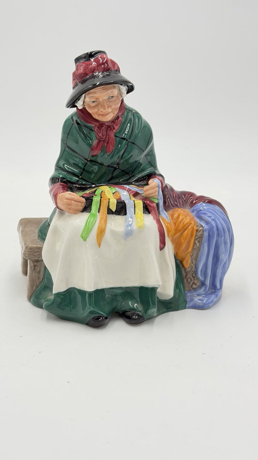 Vintage Royal Doulton Porcelain Figurine Silks & Ribbons H.N. 2017 England 1948